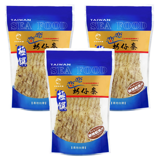 戀戀蚵仔寮 炭烤魷魚片, 100g, 3包