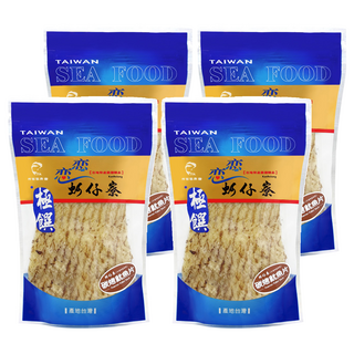 戀戀蚵仔寮 炭烤魷魚片, 100g, 4包