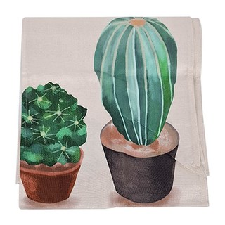 小銅板 白亞麻門簾, 享受生活