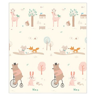 寶寶爬行墊, 森林動物, 未展開 92 x 42 x 12cm 展開 180 x 200cm