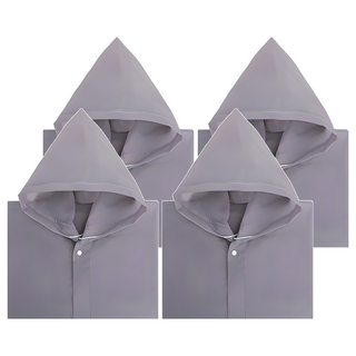 BASE ALPHA ESSENTIALS 高級 EVA 可重複使用 雨衣 4入