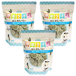 寶寶食堂 海苔仙貝, 非油炸, 日本愛知縣製造, 海苔, 19g, 3包