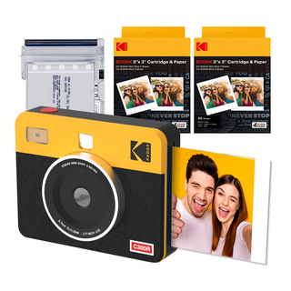 코닥 미니샷3 레트로 즉석 카메라 C300R + 카트리지 번들, C300R(옐로우), 1세트