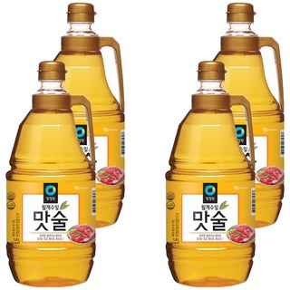 청정원 월계수잎 맛술, 1.8L, 4개