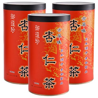 御復珍 古早味杏仁茶 460g 杏仁原香 添加堅果 (腰果、葵瓜子、南杏仁) 細緻研磨 沖泡飲品, 30g, 1入, 3罐