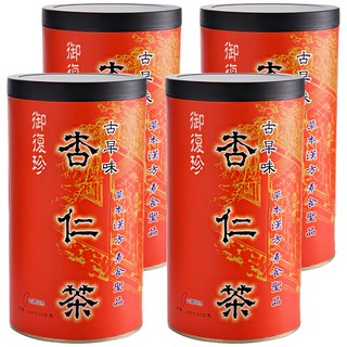 御復珍 古早味杏仁茶 460g 杏仁原香 添加堅果 (腰果、葵瓜子、南杏仁) 細緻研磨 沖泡飲品, 30g, 1入, 4罐