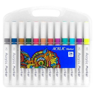 DGRM 아크릴 마카펜 세트, 1세트, 24색