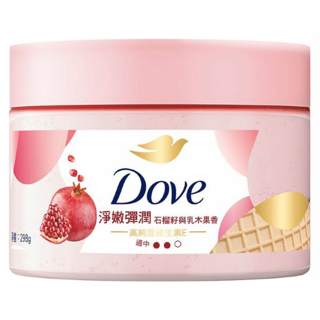 Dove 多芬 去角質身體磨砂膏 石榴籽&乳木果, 298g, 1罐