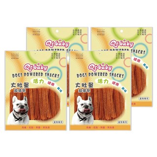 Qt baby 大肚量雞腿肉條量販包 QT312 - 台灣嚴選手工精製 全犬種適用, 蜜汁, 320g, 4包