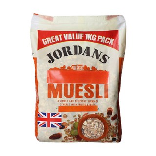 JORDANS 果乾堅果什錦麥片, 1kg, 1包