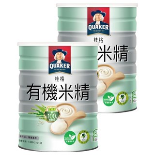 QUAKER 桂格 有機米精 4個月以上適用, 500g, 2罐