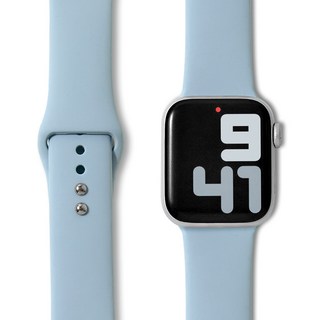 Noart Apple Watch SE/7/6/5/4/3/2/1 雙扣矽膠錶帶 42/44/45mm, Cornflower Blue