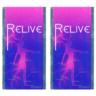 RELIVE 白藜蘆醇錠, 2個, 30顆