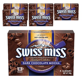 SWISS MISS 黑巧克力摩卡可可粉, 31g, 8包, 6盒
