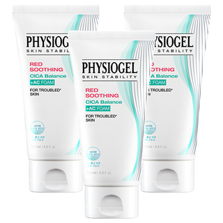 PHYSIOGEL 潔美淨 層脂質水楊酸淨膚潔顏乳 溫和去除角質 舒緩泛紅 敏感肌適用, 120ml, 3條