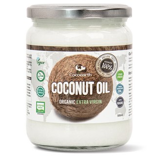 Cocoearth 優質純素特級初榨椰子油, 500ml, 1罐