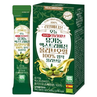 리얼메디온 오늘 유기농 엑스트라버진 올리브유 스틱 14p, 1개, 140ml