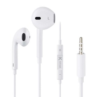 KTnet 廣鐸 4極插入耳式線控耳機麥克風 1.2M 白色, EA1