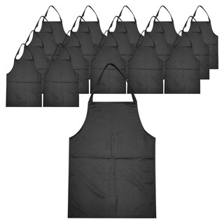 손님용 앞치마, 블랙, 18개