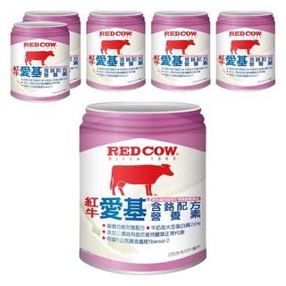 紅牛愛基含鉻營養液(原味) 均衡營養配方 補充活力 不含乳糖, 237ml, 6個