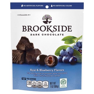 BROOKSIDE 巴西莓藍莓口味黑巧克力 酸甜果汁軟餡 7 oz, 198g, 1包