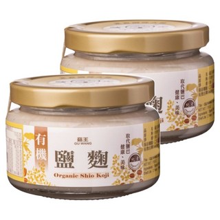 菇王 有機鹽麴 素食友善 不含化學添加物 嚴選蓬萊米, 150g, 2罐
