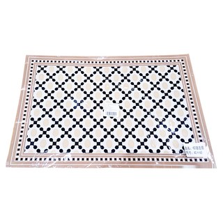 西格傢飾 歐美復古風耐髒防滑速乾軟珪藻土地墊 橡膠防滑底, 40 x 60cm, 棕理色, 1個