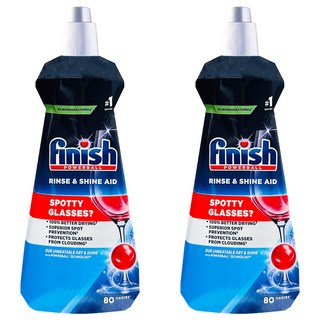 finish 洗碗機光潔劑, 400ml, 2瓶
