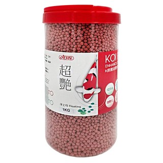 ISTA 伊士達 錦鯉超艷飼料 增豔紅中粒 1kg 增色配方, 1瓶