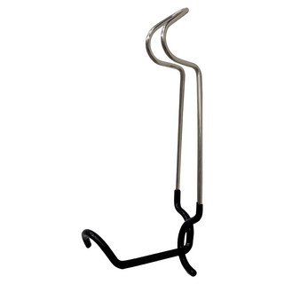 Lifecode 生活密碼 不鏽鋼夾式燈架 豬尾巴掛架 304不鏽鋼材質 橡膠防滑套, 銀色 + 黑色, 1個