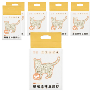 earth rated 莎賓 嚴選豆腐砂 A級 6L 容量, 6包, 原味