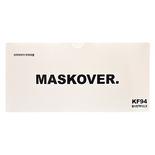 MASKOVER MF KF94 防沙塵口罩 (附掛勾), 50片, 1盒, 白色