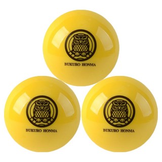 부쿠로혼마 파크 골프공 3피스, 옐로우, 1개입, 3개