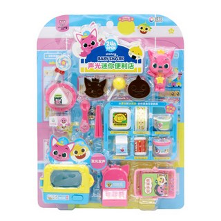 pinkfong 碰碰狐 鯊魚寶寶聲光迷你便利店, Pink, 1組