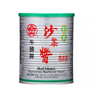 牛頭牌 素沙茶醬, 適合各種素食調味, 3kg, 1桶
