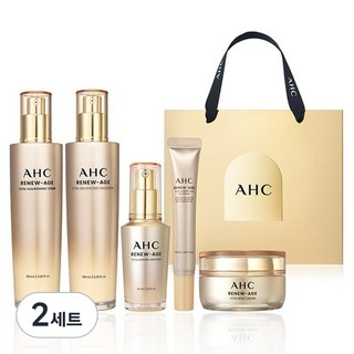 AHC Renew Age亮白緊緻滋養保養品禮盒 4種+眼霜 20ml, 2組