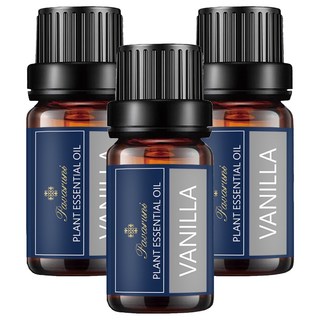 美國Pavaruni 純單方精油 香草 Vanilla 10ml 天然植物萃取 舒緩放鬆, 3瓶