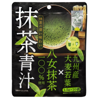 九州 Green Farm 九州產抹茶青汁 冷熱皆宜, 1.5g, 10條
