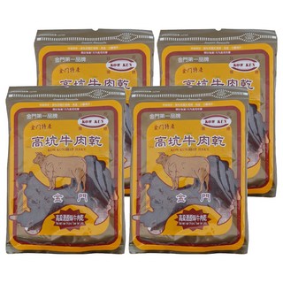 高坑 高粱酒原味牛肉乾, 170g, 4包