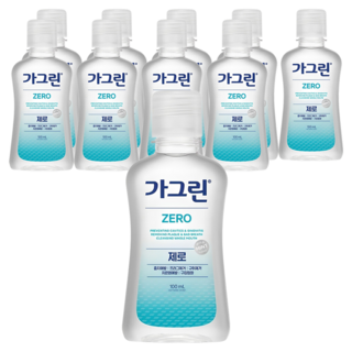 가그린 제로 구강청결제, 100ml, 10개