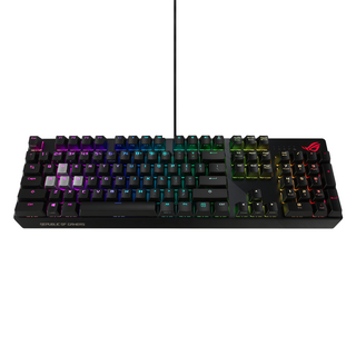 ASUS 華碩 REPUBLIC OF GAMERS Scope NX 機械式電競鍵盤, XA02, 茶軸, 黑色系