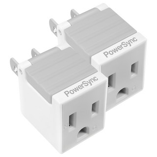 群加 PowerSync 3轉2電源轉接頭省力型 白色, 2個
