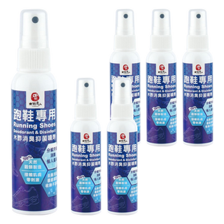 DAWOKO 木酢達人 跑鞋專用木酢消臭抑菌噴劑 100%天然成分製造, 55g, 6瓶