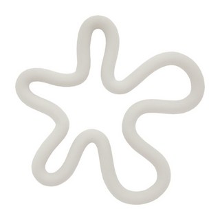 피키픽스 플라워 실리콘 냄비받침대, 화이트, 1개