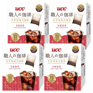 ucc 浸泡式咖啡 甘甜果香, 8g, 8包, 4盒