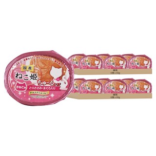 貓姬 幼貓肉泥杯, 雞肉 + 鮪魚, 60g, 12個