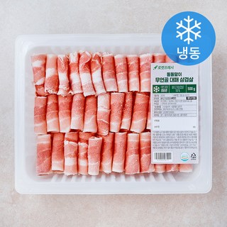 돌돌말이 무연골 대패 삼겹살 (냉동), 500g, 1개