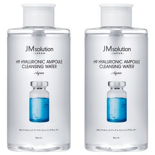 JMsolution 肌司研 H9玻尿酸溫和卸妝水, 深層滲透 徹底卸除彩妝, 9種玻尿酸配方, 溫泉水, 850ml, 2瓶