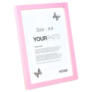 iINDOORS 英倫家居 北歐簡約實木相框, 粉紅色, 相紙尺寸A4(21 x29.7cm), 1個
