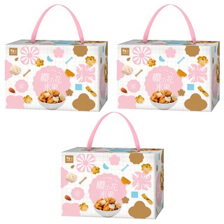 TRYGOODZ 翠菓子 櫻の花米果禮盒, 綜合米果餅乾 (1盒), 3盒